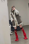 Vitelli leg cover FW22_LFT_002 dark red